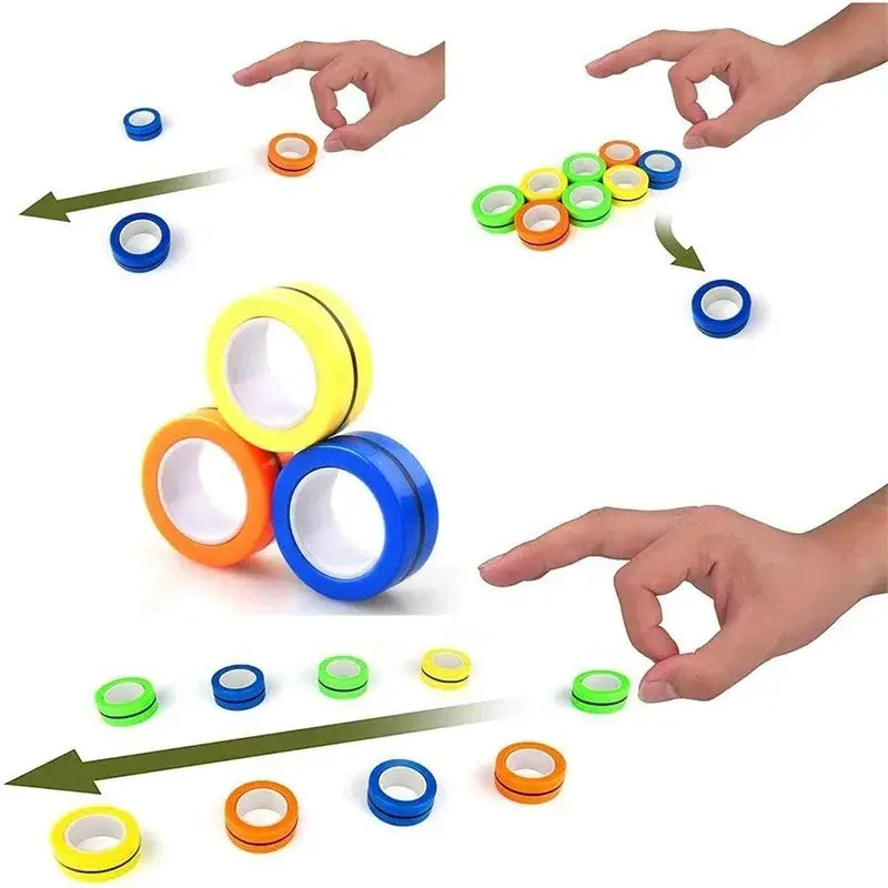 Magnetic Fidget Rings Anti-Stress Toy