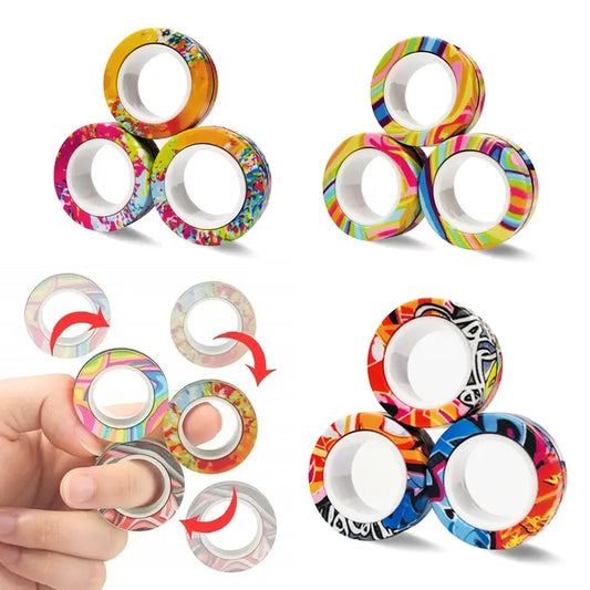 Magnetic Fidget Rings Anti-Stress Toy